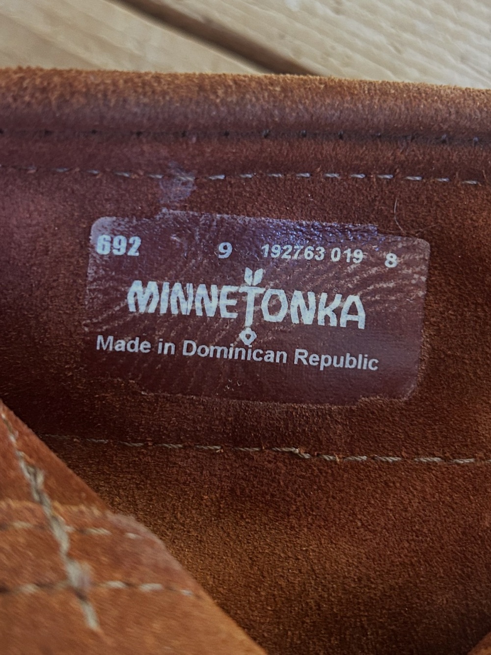 Minnetonka Suede ankle fringe moccasin